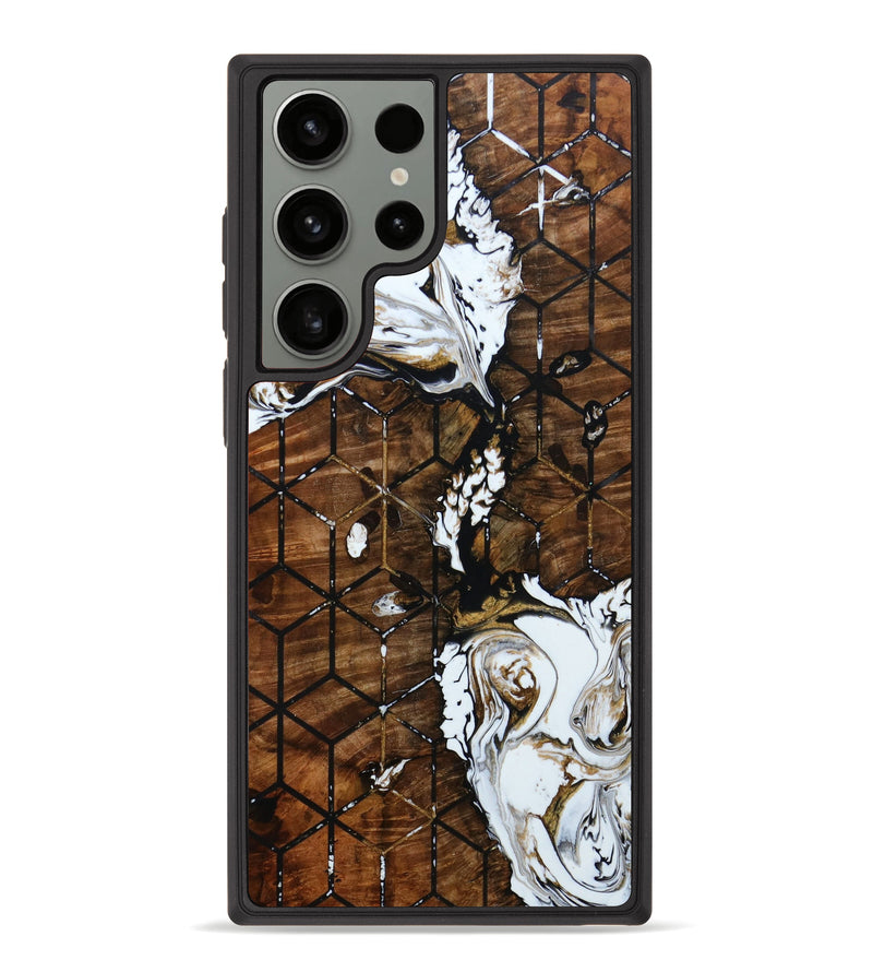 Galaxy S23 Ultra Wood+Resin Phone Case - Titus (Pattern, 646066)