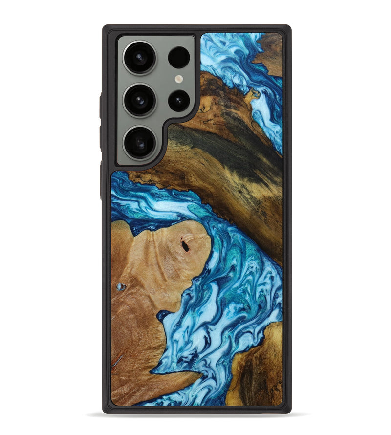 Galaxy S23 Ultra Wood+Resin Phone Case - Caitlyn (Mosaic, 647744)