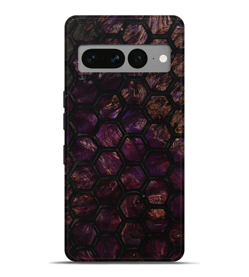 Pixel 7 Pro Wood+Resin Live Edge Phone Case - Tricia (Purple, 642610)
