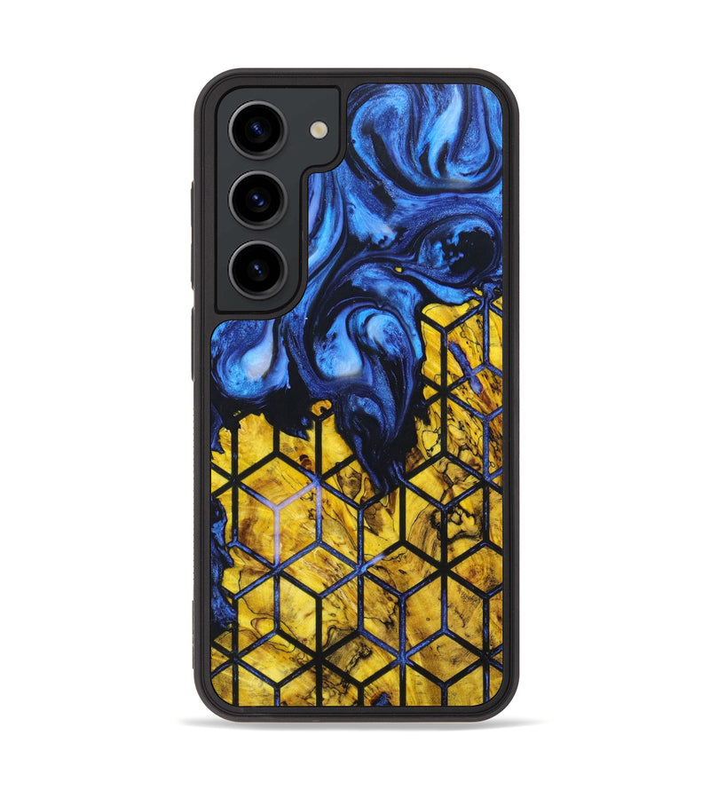 Galaxy S23 Wood+Resin Phone Case - Debby (Pattern, 635258)