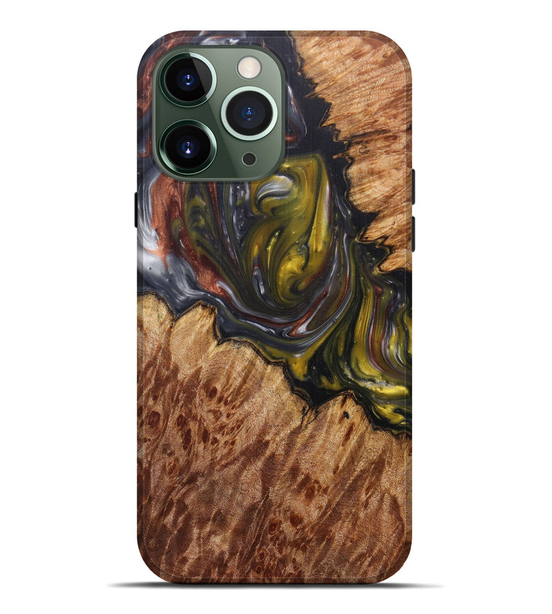 iPhone 13 Pro Max Wood+Resin Live Edge Phone Case - Base (Artist Pick, 607233)
