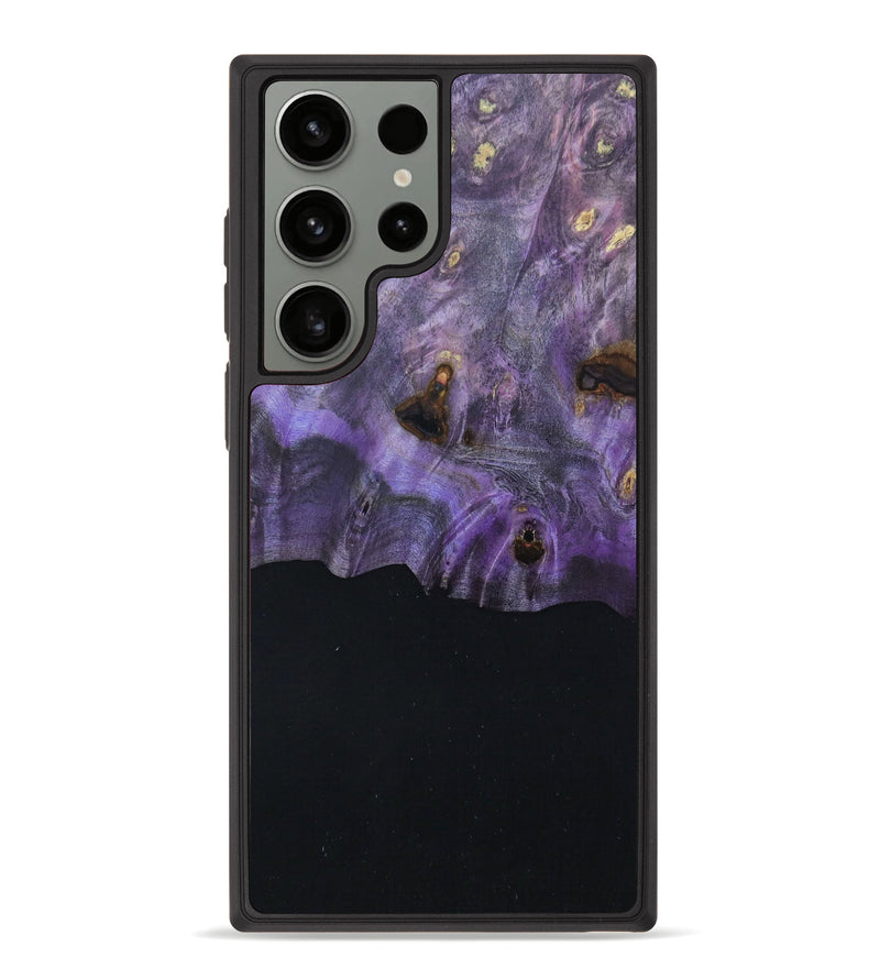 Galaxy S23 Ultra Wood+Resin Phone Case - Maximilian (Black & White, 630983)