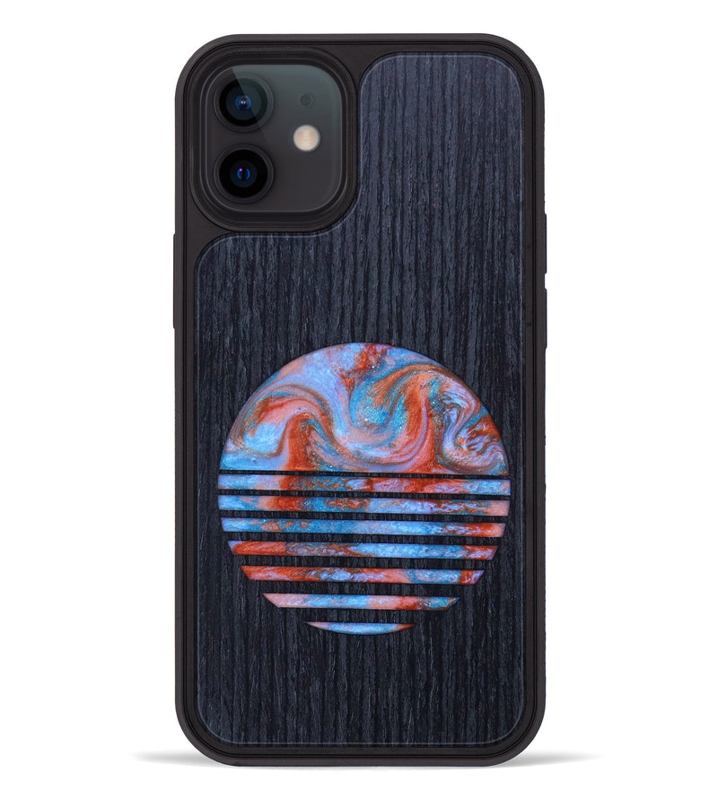 iPhone 12 Wood+Resin Phone Case - Jeremiah (Retro, 634712)