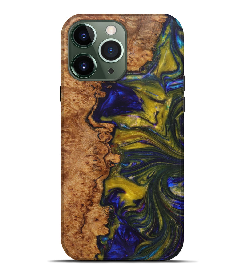 iPhone 13 Pro Max Wood+Resin Live Edge Phone Case - Bella (Artist Pick, 615848)