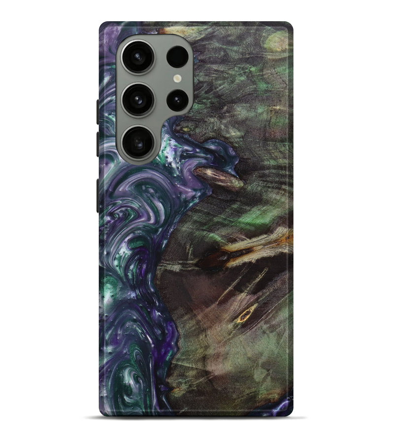 Galaxy S23 Ultra Wood+Resin Live Edge Phone Case - Kaylani (Purple, 632810)