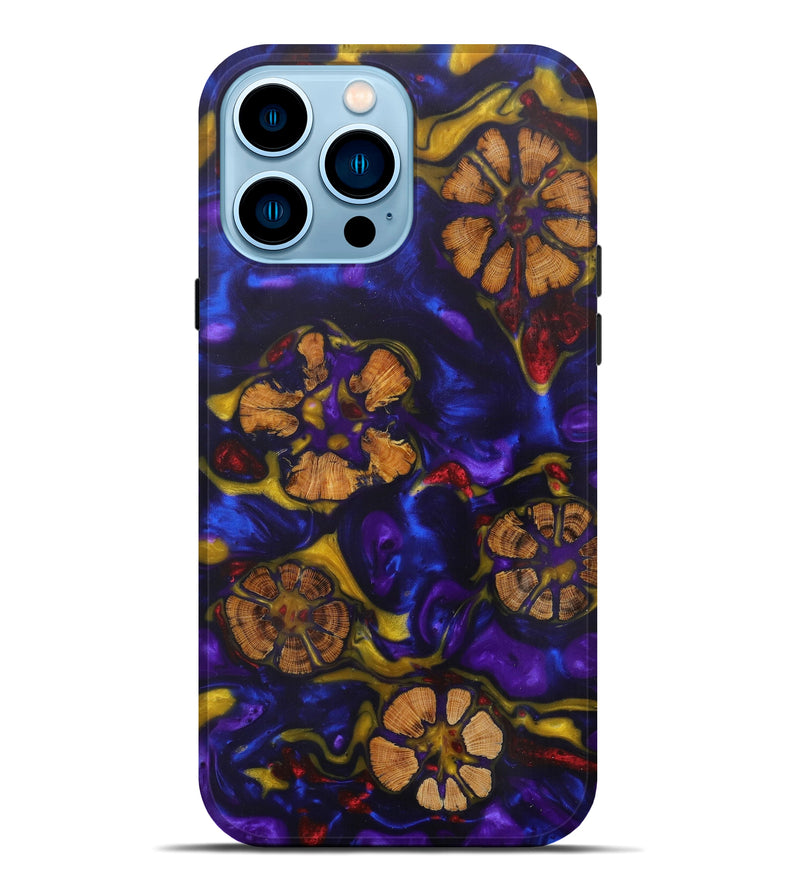 iPhone 14 Pro Max Wood+Resin Live Edge Phone Case - Kala (Artist Pick, 623169)