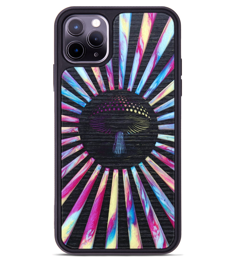 iPhone 11 Pro Max Wood+Resin Phone Case - Arielle (Retro, 634698)