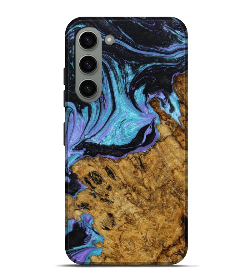 Galaxy S23 Plus Wood+Resin Live Edge Phone Case - Maisie (Purple, 646709)