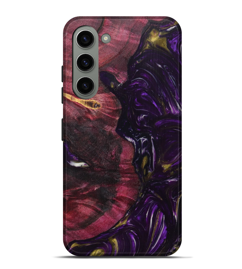 Galaxy S23 Plus Wood+Resin Live Edge Phone Case - Malia (Purple, 627218)