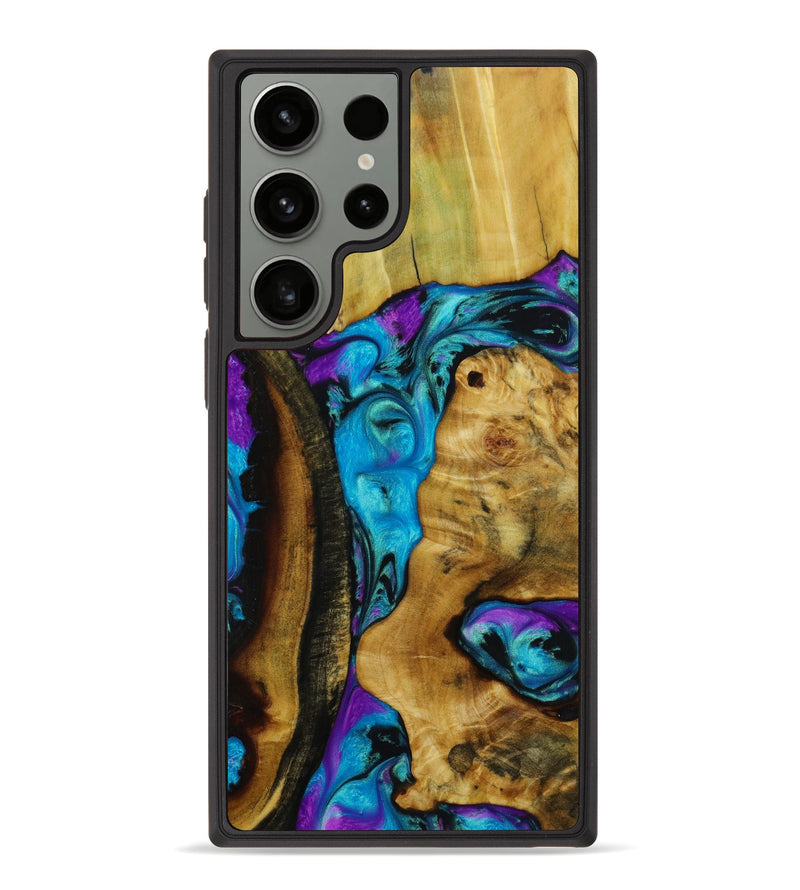 Galaxy S23 Ultra Wood+Resin Phone Case - Carl (Mosaic, 643294)