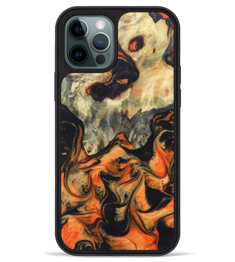 iPhone 12 Pro Max Wood+Resin Phone Case - Maynard (Lava, 625000)