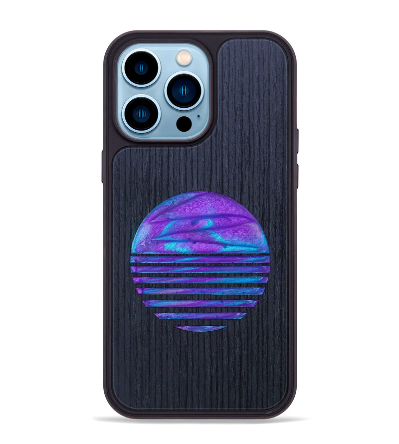 iPhone 14 Pro Max Wood+Resin Phone Case - Brooks (Retro, 634786)