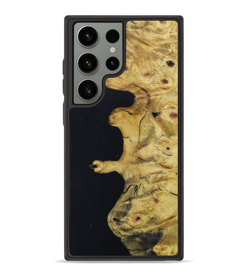 Galaxy S23 Ultra Wood+Resin Phone Case - Neil (Black & White, 622283)