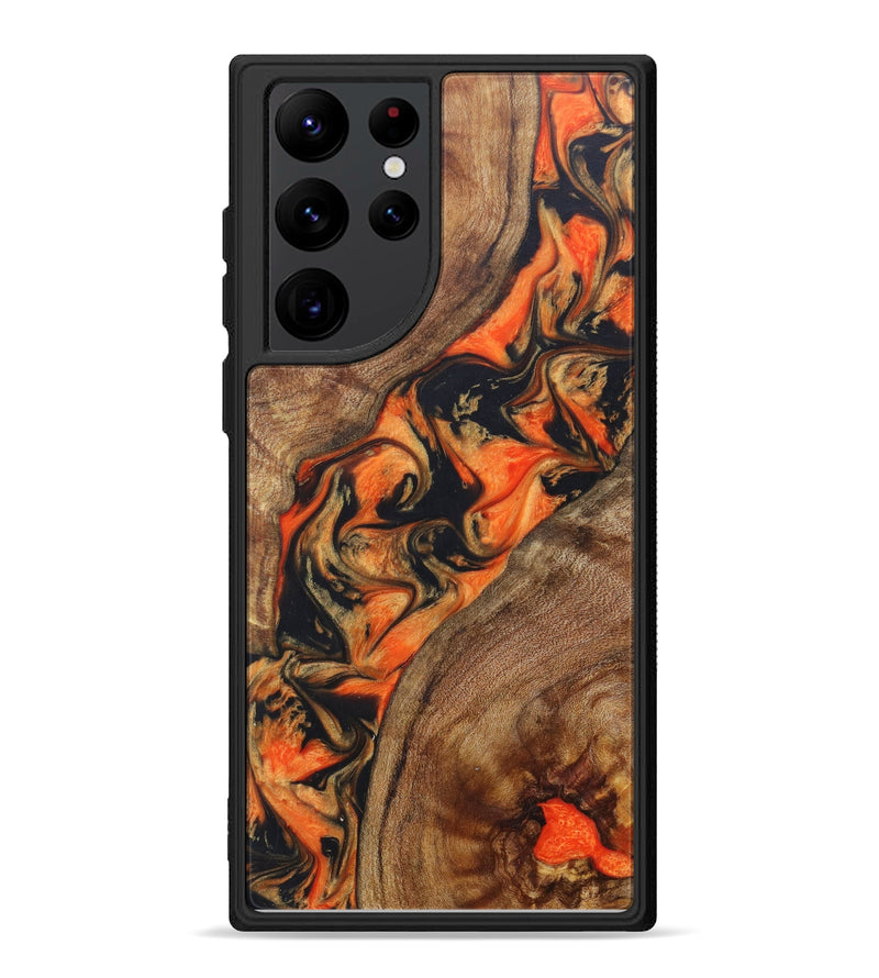 Galaxy S22 Ultra Wood+Resin Phone Case - Christal (Lava, 625088)