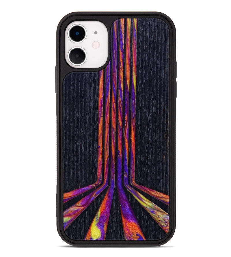 iPhone 11 Wood+Resin Phone Case - Linda (Retro, 634455)