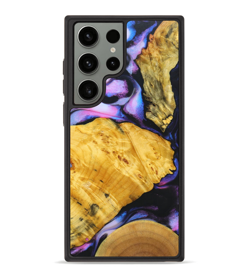 Galaxy S23 Ultra Wood+Resin Phone Case - Tatiana (Mosaic, 639340)