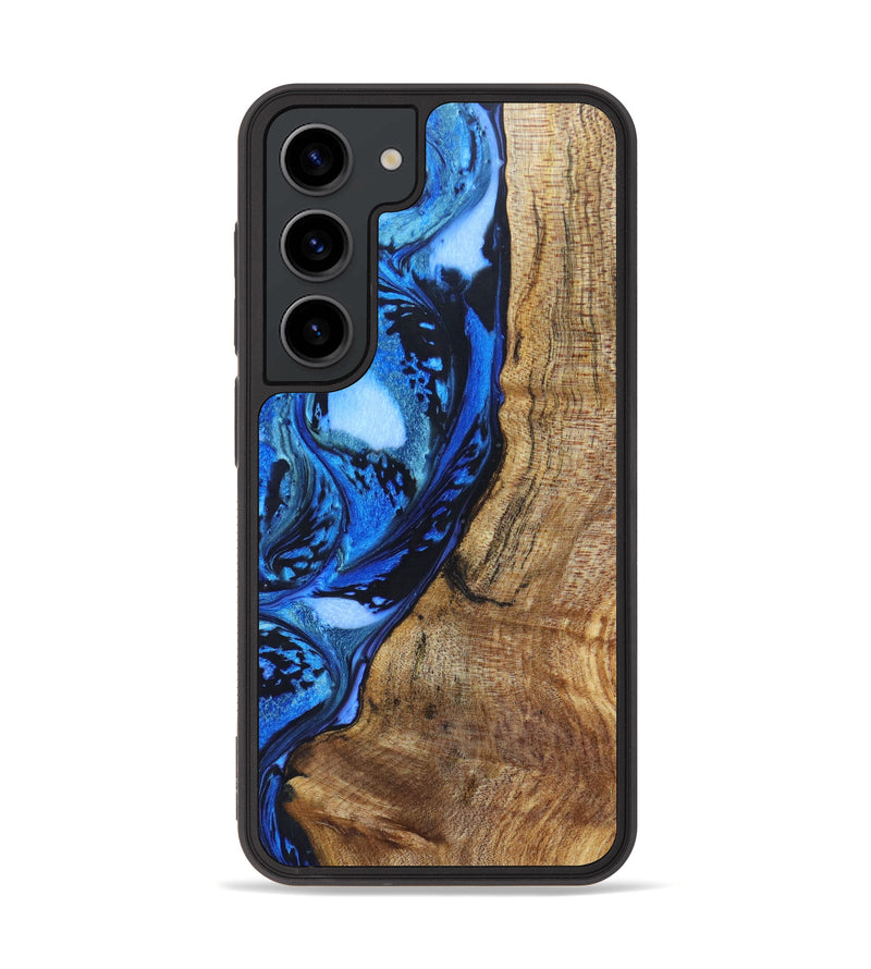 Galaxy S23 Wood+Resin Phone Case - Corbin (Blue, 628483)
