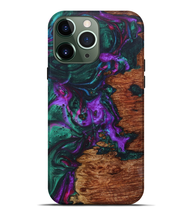 iPhone 13 Pro Max Wood+Resin Live Edge Phone Case - Moises (Artist Pick, 621704)