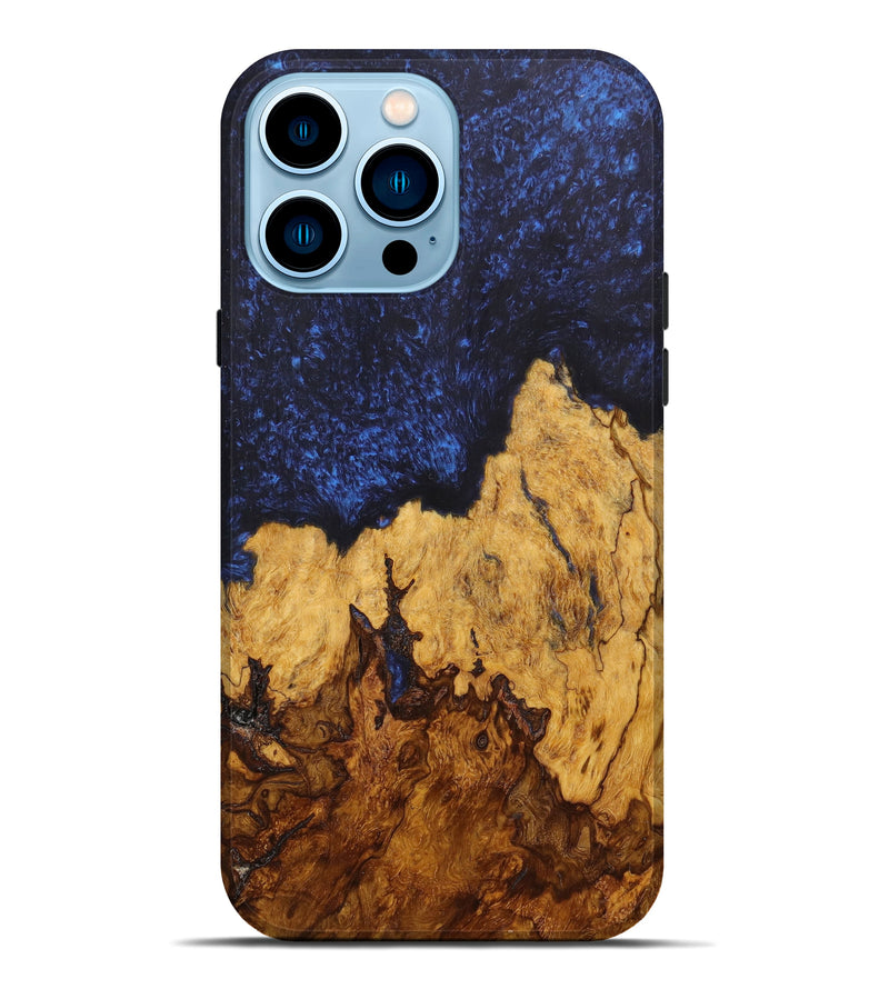 iPhone 14 Pro Max Wood+Resin Live Edge Phone Case - Leif (Artist Pick, 631101)