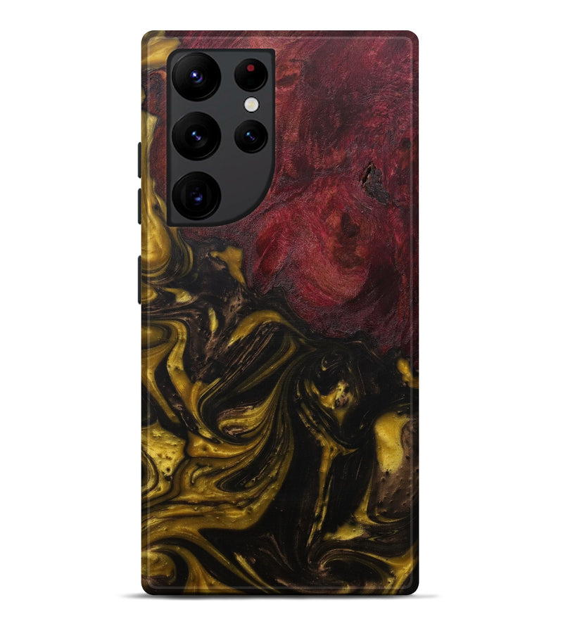 Galaxy S22 Ultra Wood+Resin Live Edge Phone Case - Iva (Metallic, 591398)