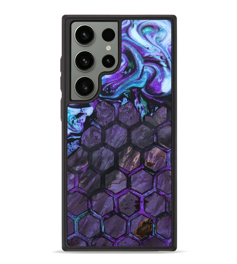 Galaxy S23 Ultra Wood+Resin Phone Case - Malcolm (Pattern, 631592)