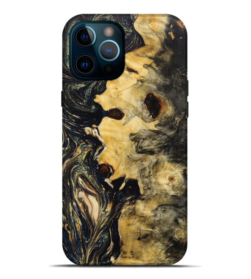 iPhone 12 Pro Max Wood+Resin Live Edge Phone Case - Analia (Artist Pick, 645991)