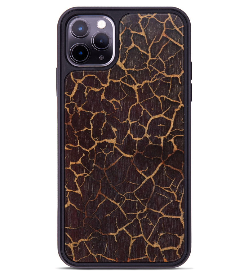 iPhone 11 Pro Max Wood+Resin Phone Case - Hadlee (Lava, 627115)