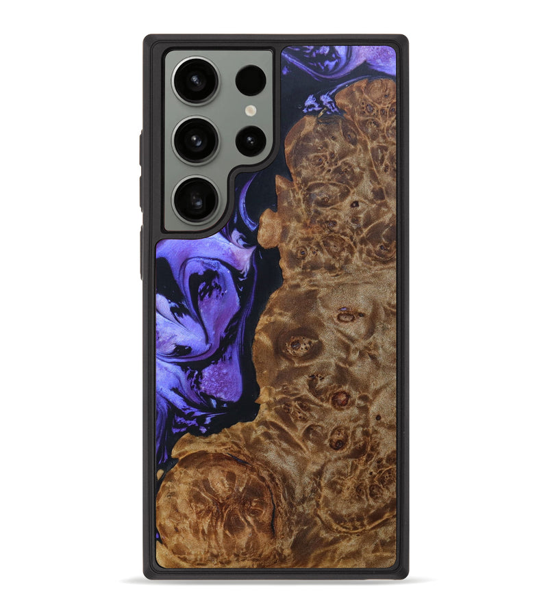 Galaxy S23 Ultra Wood+Resin Phone Case - Arabela (Purple, 633896)