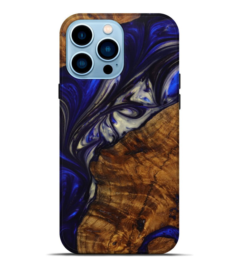 iPhone 14 Pro Max Wood+Resin Live Edge Phone Case - India (Artist Pick, 639672)