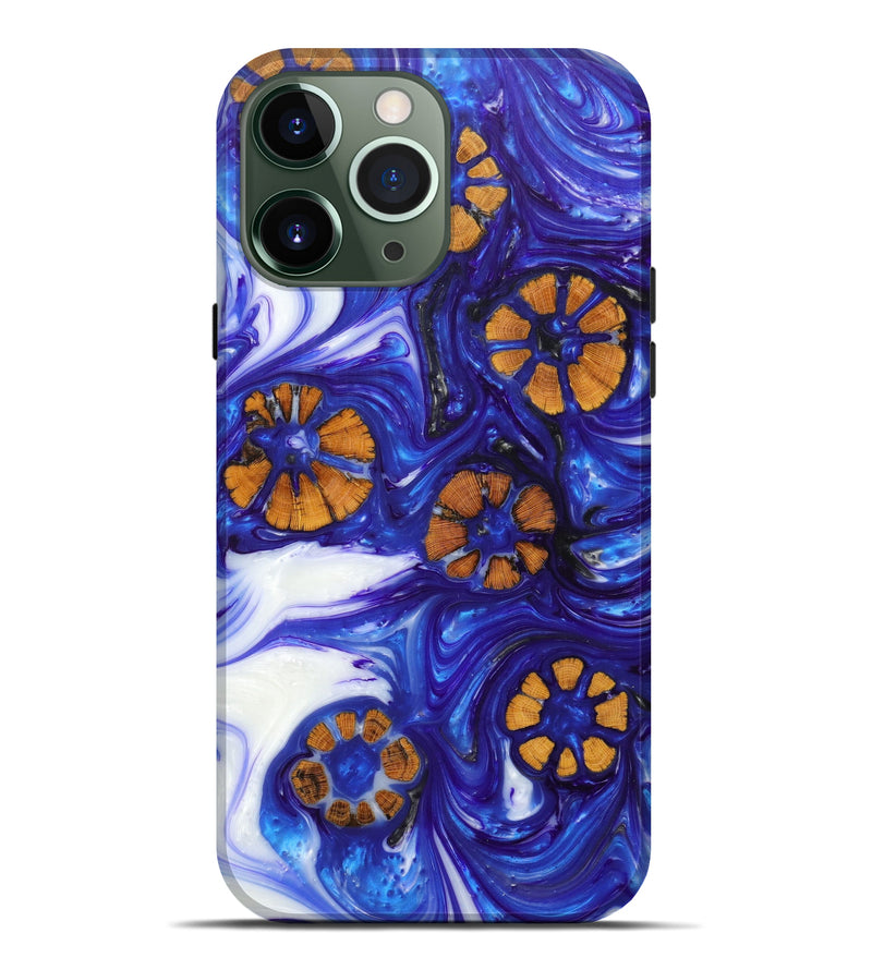 iPhone 13 Pro Max Wood+Resin Live Edge Phone Case - Tiffi (Purple, 605549)