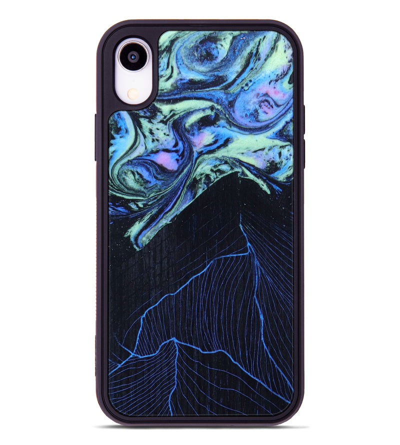 iPhone Xr Wood+Resin Phone Case - Shannan (Aurora, 617602)