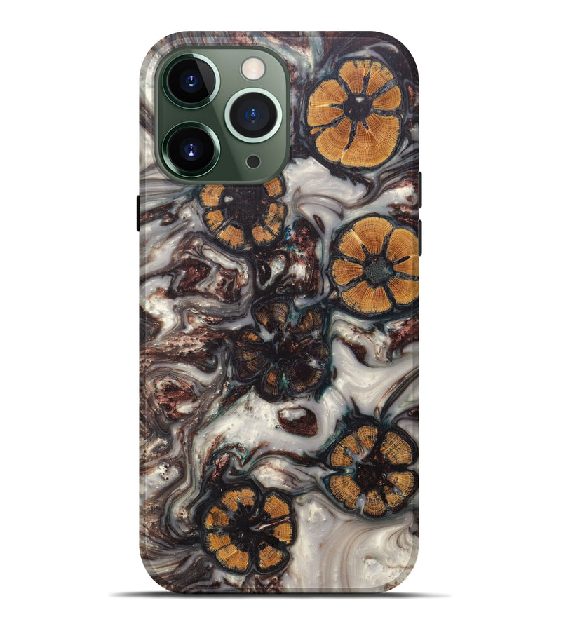 iPhone 13 Pro Max Wood+Resin Live Edge Phone Case - Sada (Artist Pick, 607229)