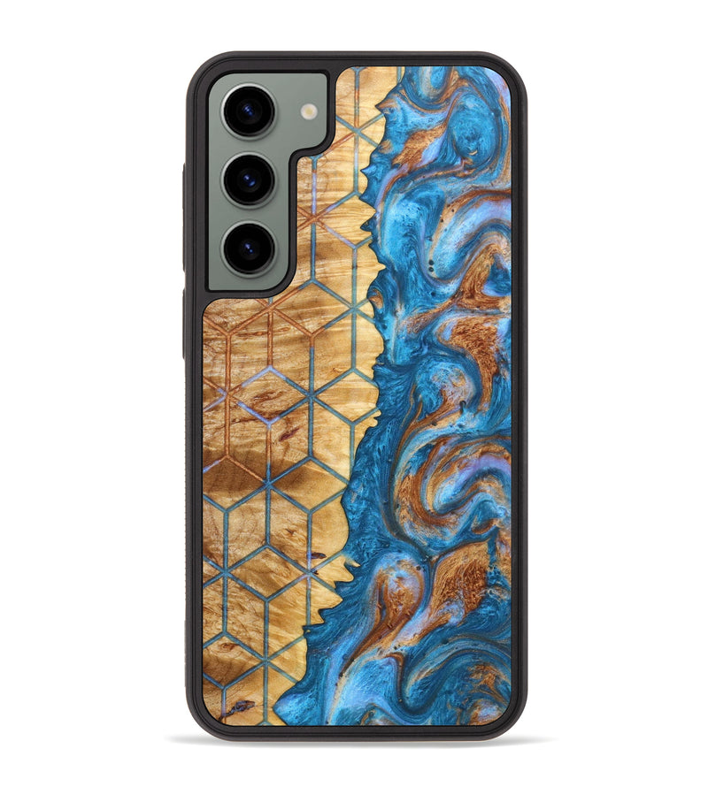 Galaxy S23 Plus Wood+Resin Phone Case - Eunice (Pattern, 629999)
