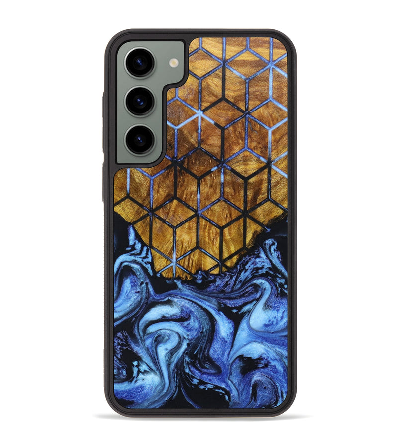 Galaxy S23 Plus Wood+Resin Phone Case - Patrica (Pattern, 632180)