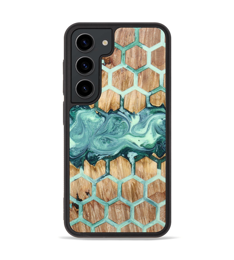 Galaxy S23 Wood+Resin Phone Case - Lavern (Pattern, 631696)
