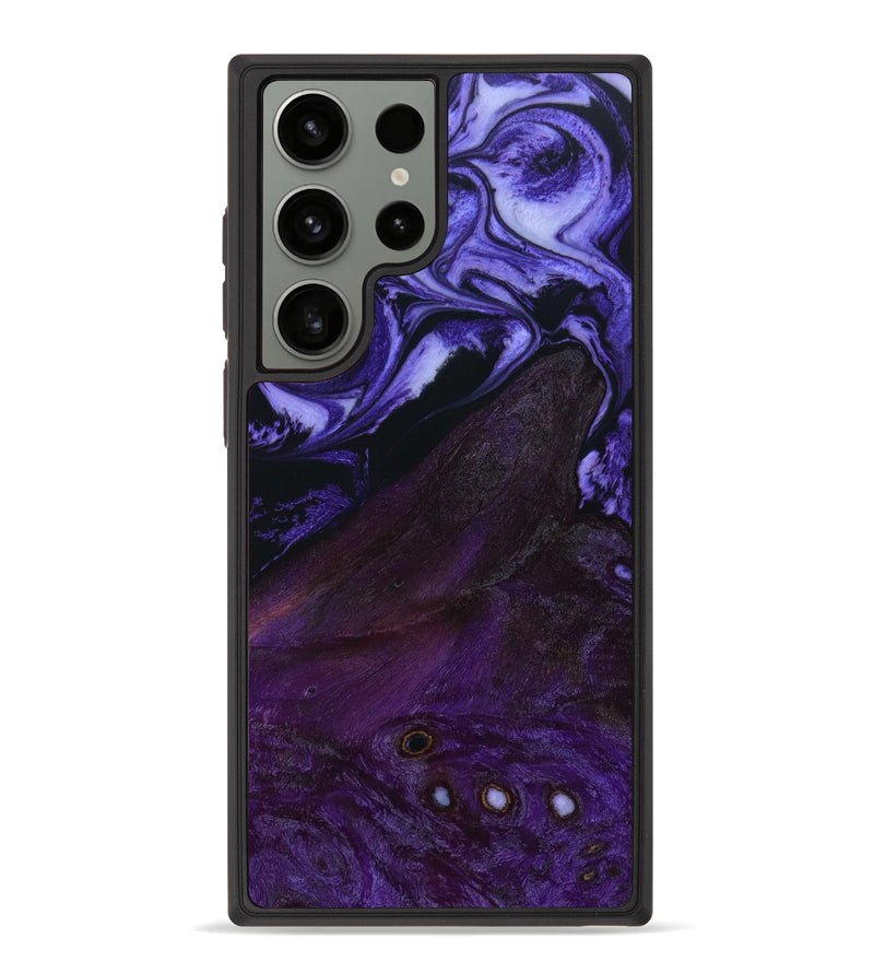 Galaxy S23 Ultra Wood+Resin Phone Case - Daryl (Purple, 646246)