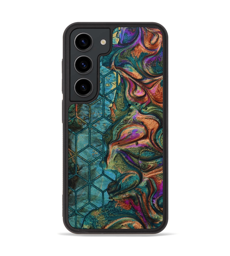 Galaxy S23 Wood+Resin Phone Case - Jeanne (Pattern, 646473)