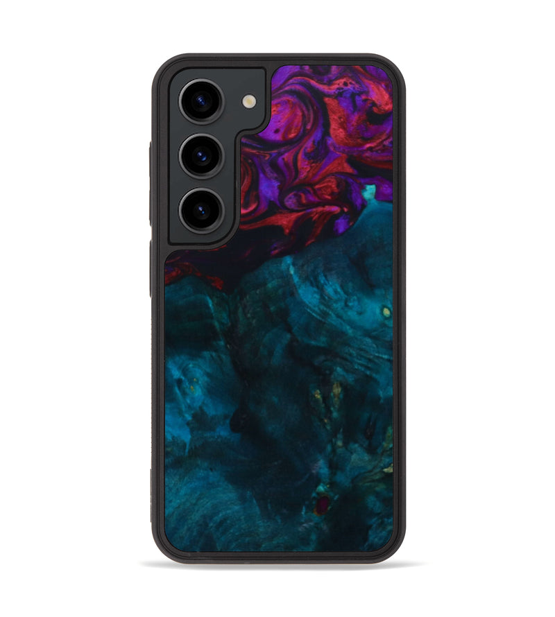 Galaxy S23 Wood+Resin Phone Case - Rylie (Red, 648448)
