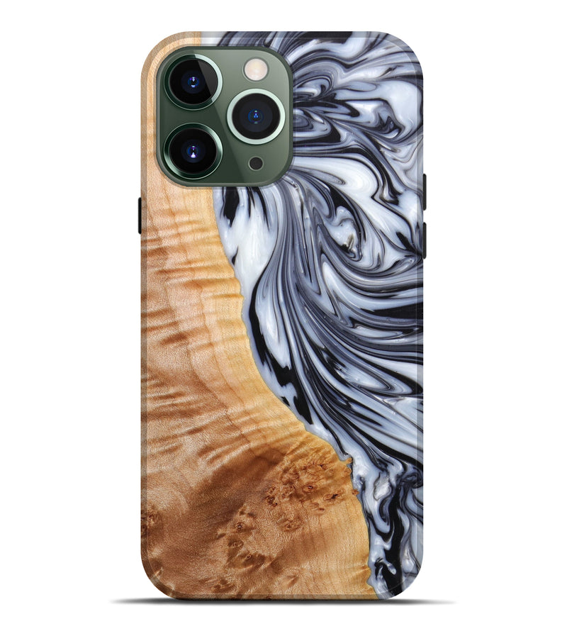iPhone 13 Pro Max Wood+Resin Live Edge Phone Case - Tamara (Artist Pick, 638549)