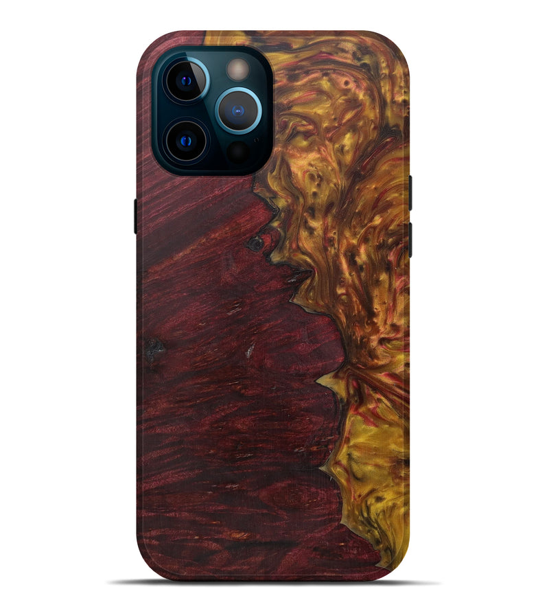 iPhone 12 Pro Max Wood+Resin Live Edge Phone Case - Hewlet (Metallic, 591370)