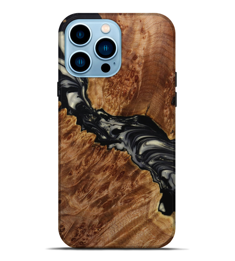 iPhone 14 Pro Max Wood+Resin Live Edge Phone Case - Major (Artist Pick, 644031)