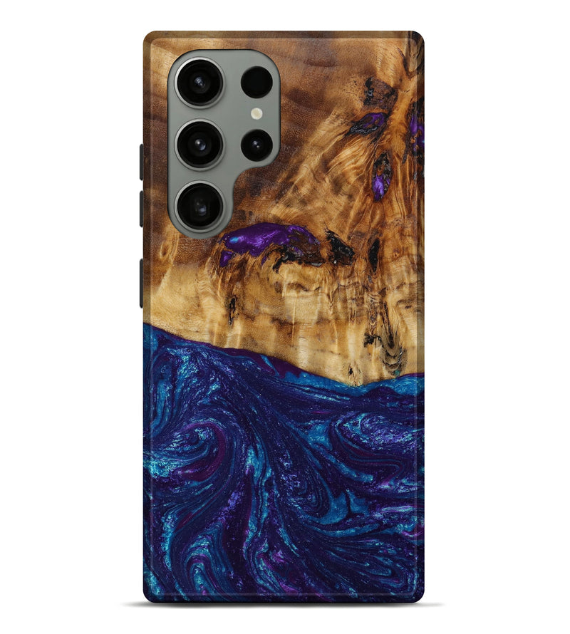 Galaxy S23 Ultra Wood+Resin Live Edge Phone Case - Zayden (Purple, 645635)