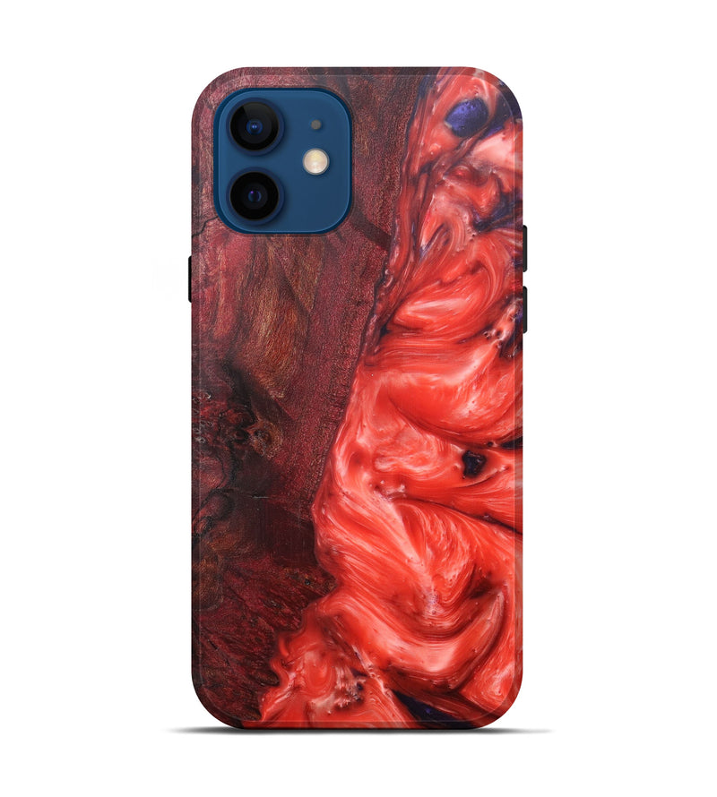 iPhone 12 Wood+Resin Live Edge Phone Case - Eleni (Purple, 597025)