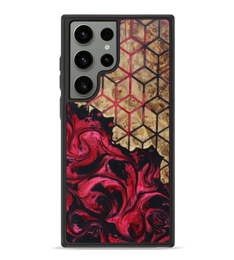 Galaxy S23 Ultra Wood+Resin Phone Case - Jasiah (Pattern, 625684)