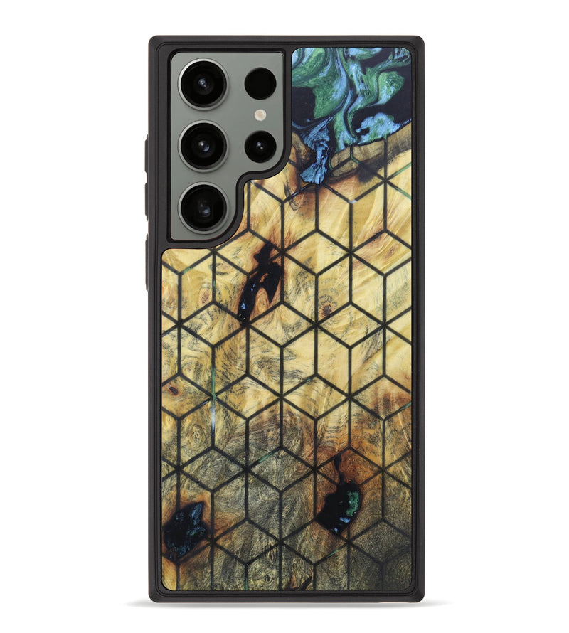 Galaxy S23 Ultra Wood+Resin Phone Case - Kinzley (Pattern, 623291)