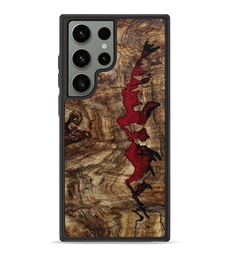Galaxy S23 Ultra Wood+Resin Phone Case - Shaun (Pattern, 646072)