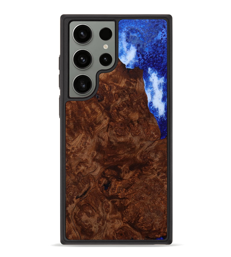 Galaxy S23 Ultra Wood+Resin Phone Case - Jermaine (Wood Burl, 646824)