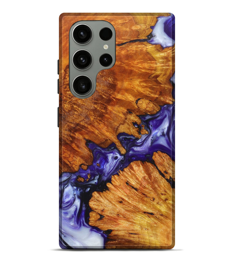 Galaxy S23 Ultra Wood+Resin Live Edge Phone Case - Jaime (Purple, 626013)