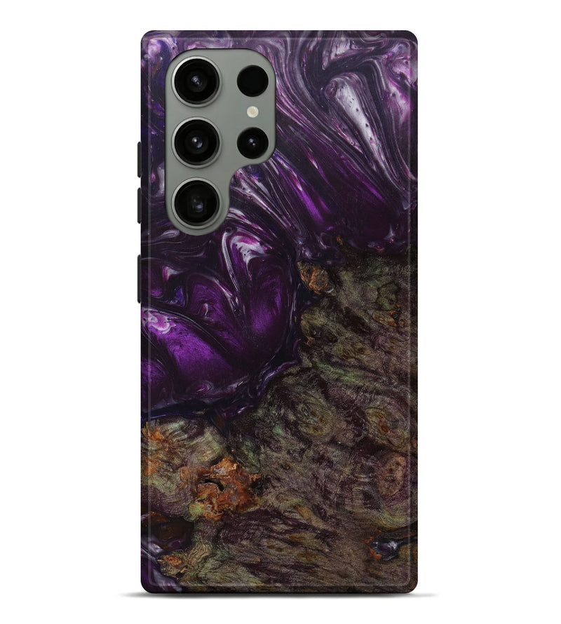 Galaxy S23 Ultra Wood+Resin Live Edge Phone Case - Erykah (Purple, 622906)