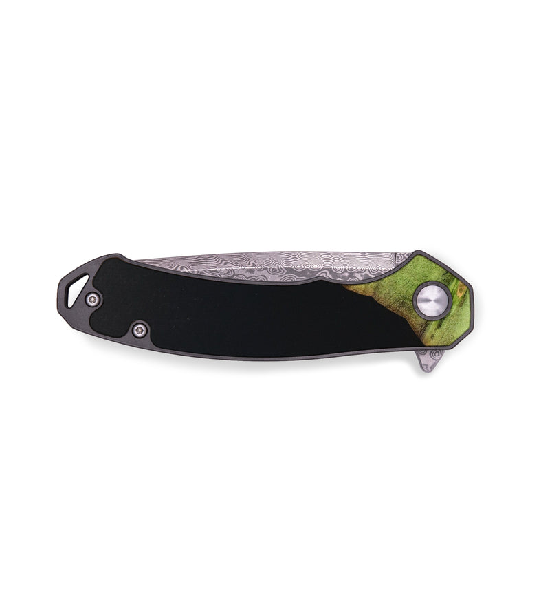 EDC Wood+Resin Pocket Knife - Joanne (Black & White, 636948)